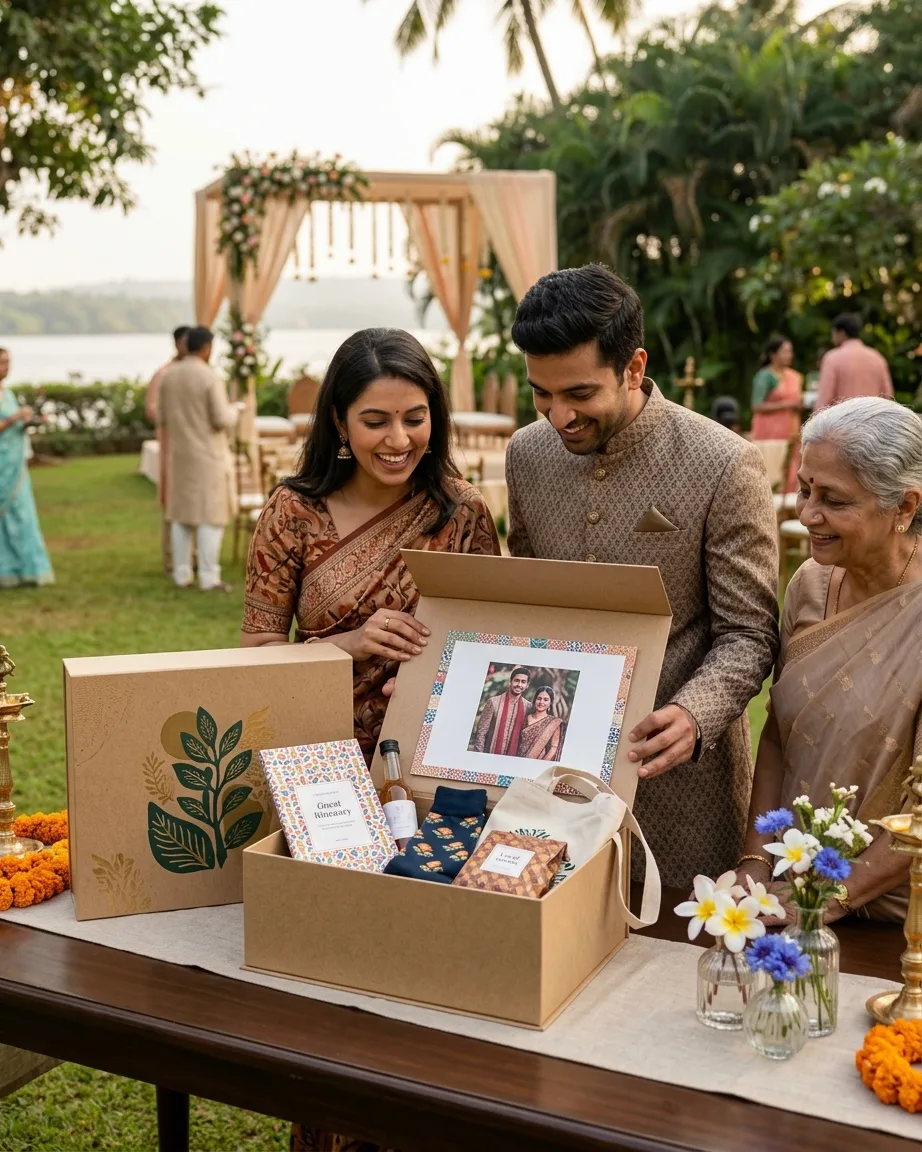 Finished welcome kit at a Goa resort